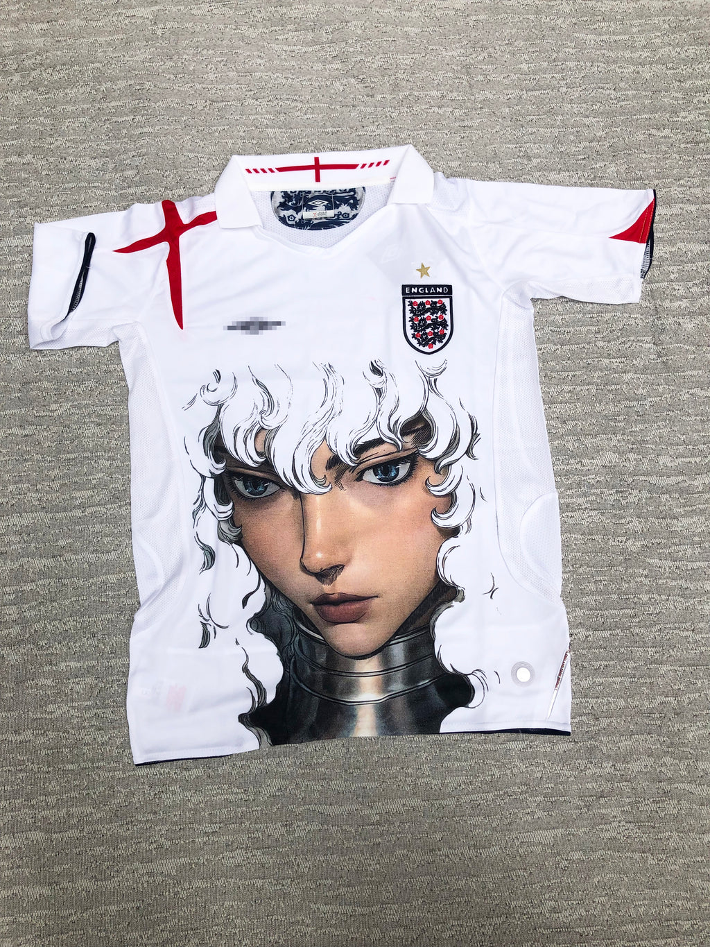 Griffith England White Graphic Jersey