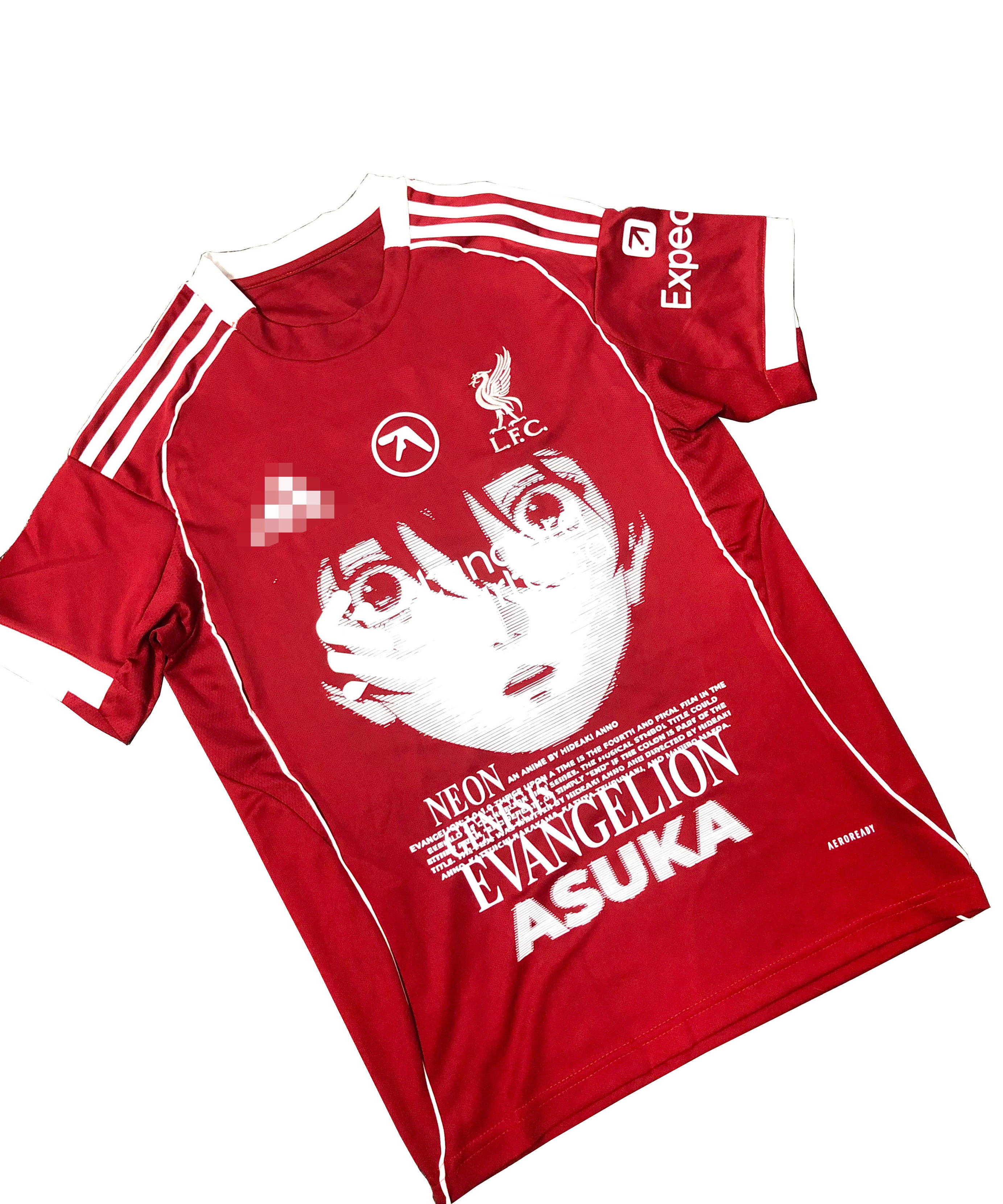 Asuka Langley Liverpool Red Graphic Jersey