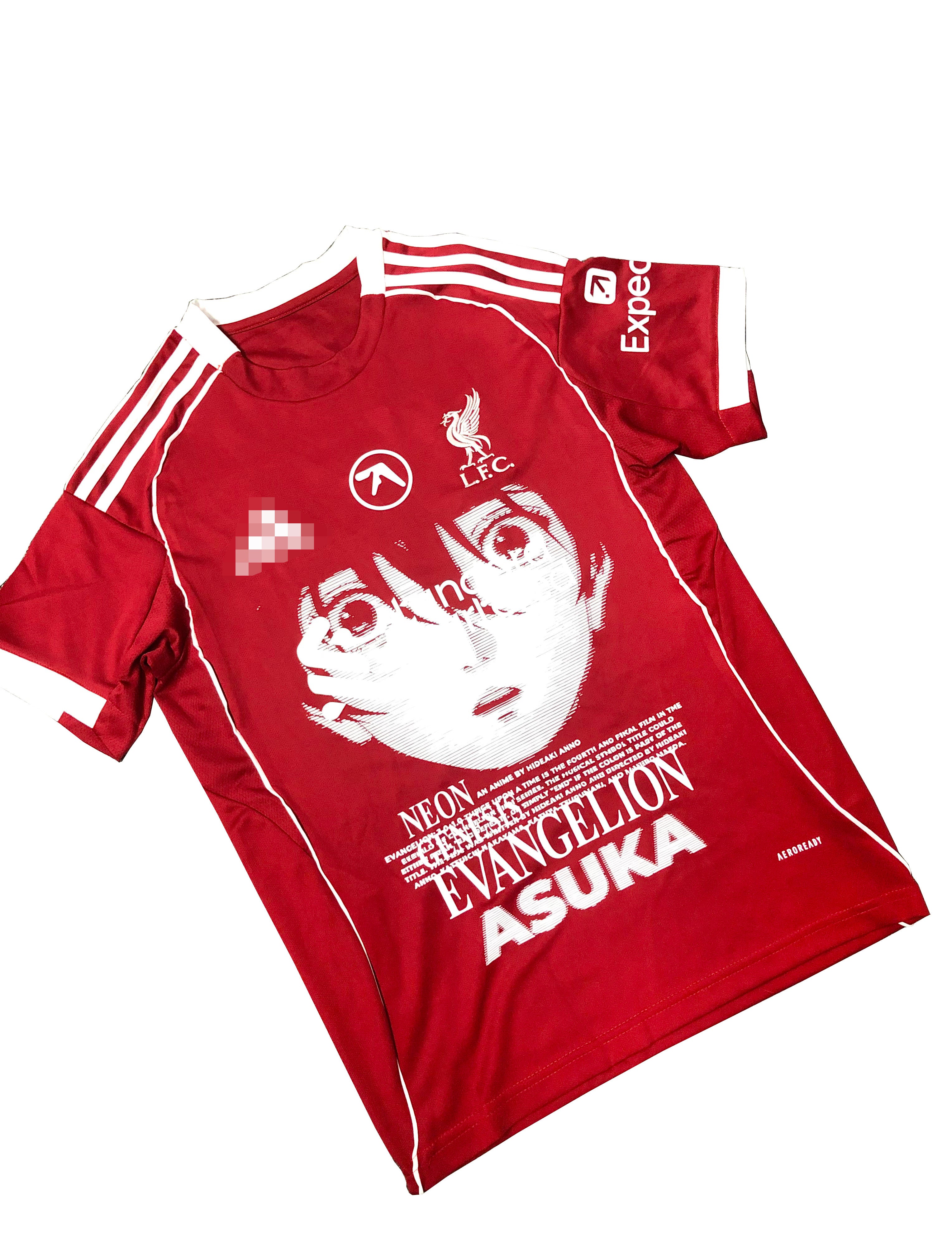 Asuka Langley Liverpool Red Graphic Jersey