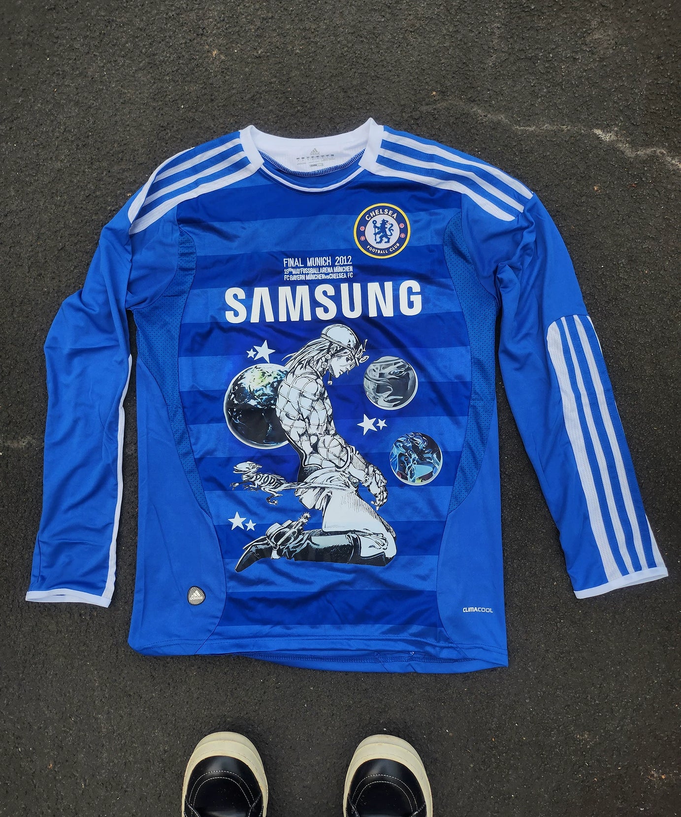 Diego Brando Chelsea Blue Long-Sleeve Graphic Jersey