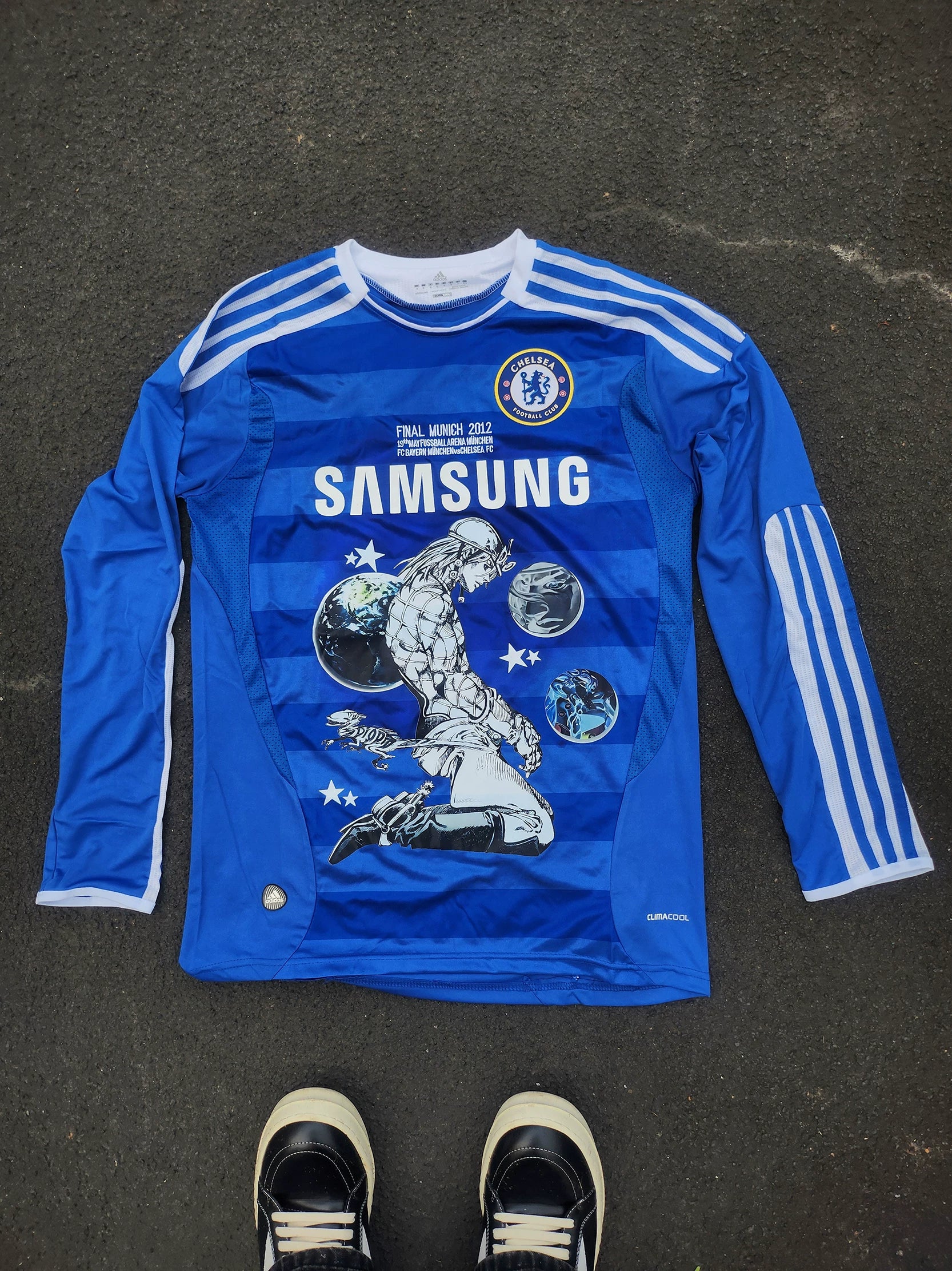 Diego Brando Chelsea Blau Langarm Grafiktrikot
