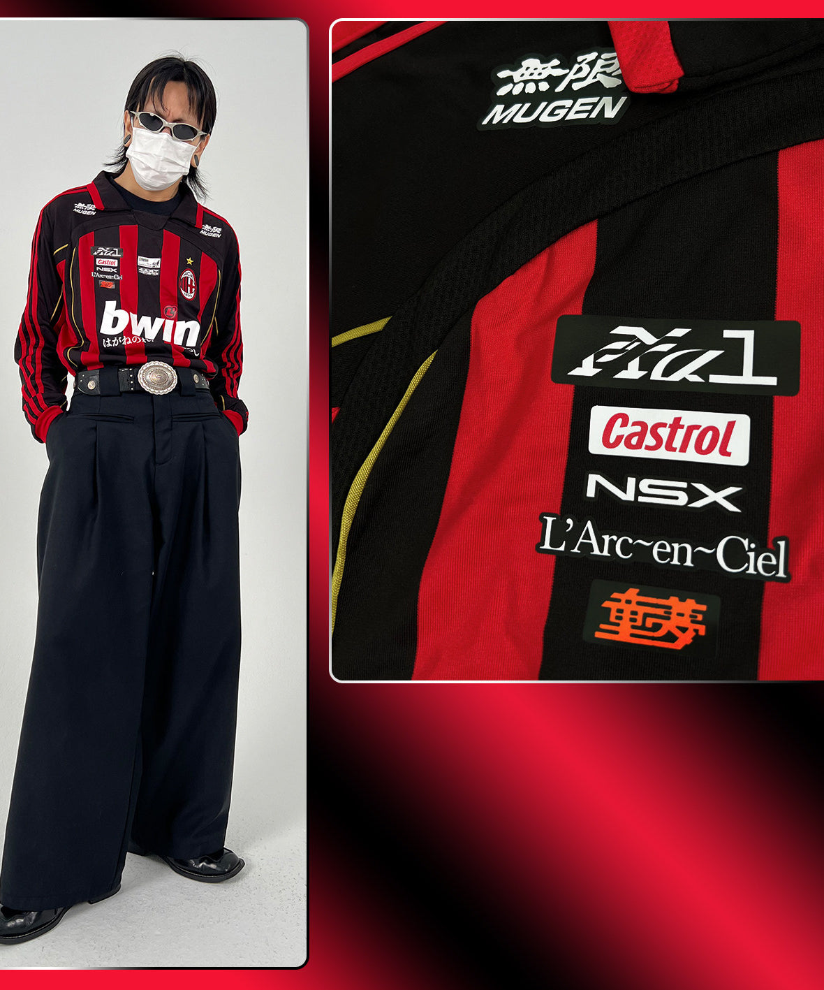 AC Milan x Nissan Castrol Mugen NSX NA1 Jersey - product view 3