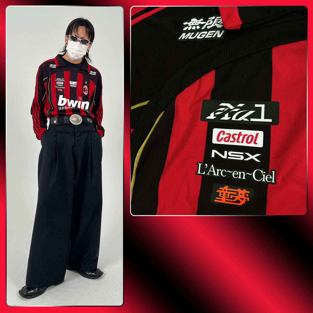 AC Milan x Nissan Castrol Mugen NSX NA1 Jersey - product view 3