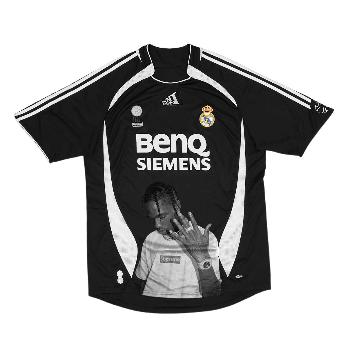 Travis Scott Real Madrid Black Hand Graphic Jersey