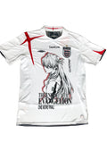 Asuka Langley England White Graphic Jersey