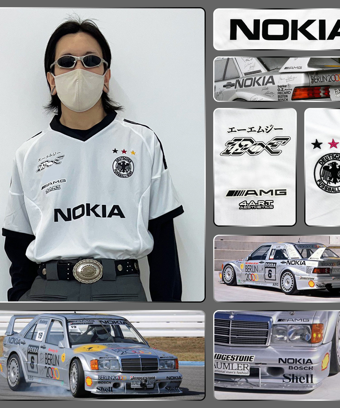 Germany x Nokia Mercedes DTM 190E Jersey - product view 2
