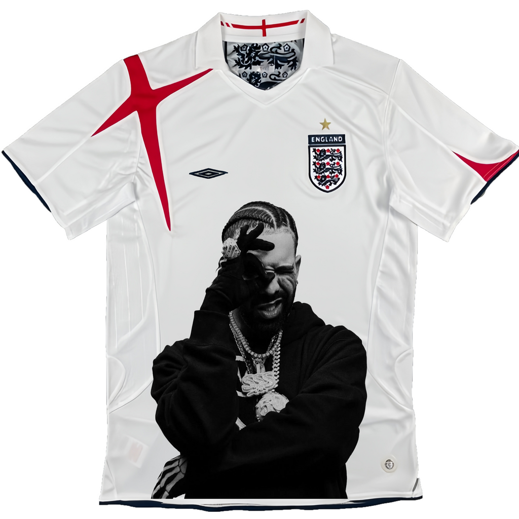 Drake England Weiß Grafiktrikot