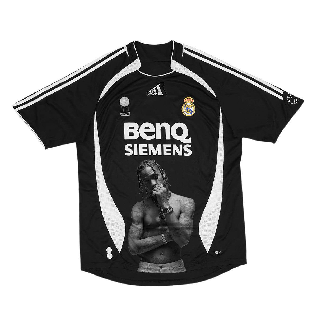 Travis Scott Real Madrid Black Portrait Graphic Jersey