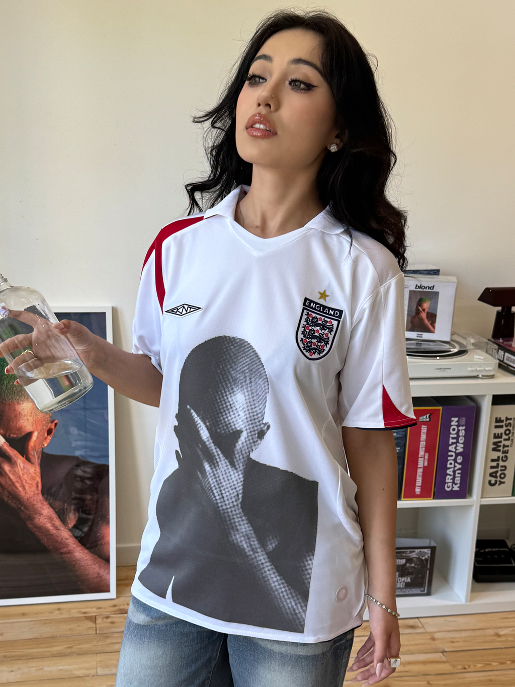 Kanye Lamar Rap Portrait Remake Jersey