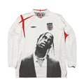 Travis Scott England White Long-Sleeve Suit Portrait Jersey