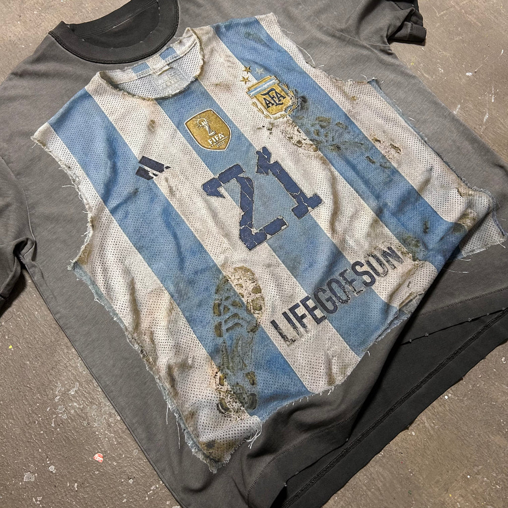 Argentina X Remade FC Distressed Jersey Tee