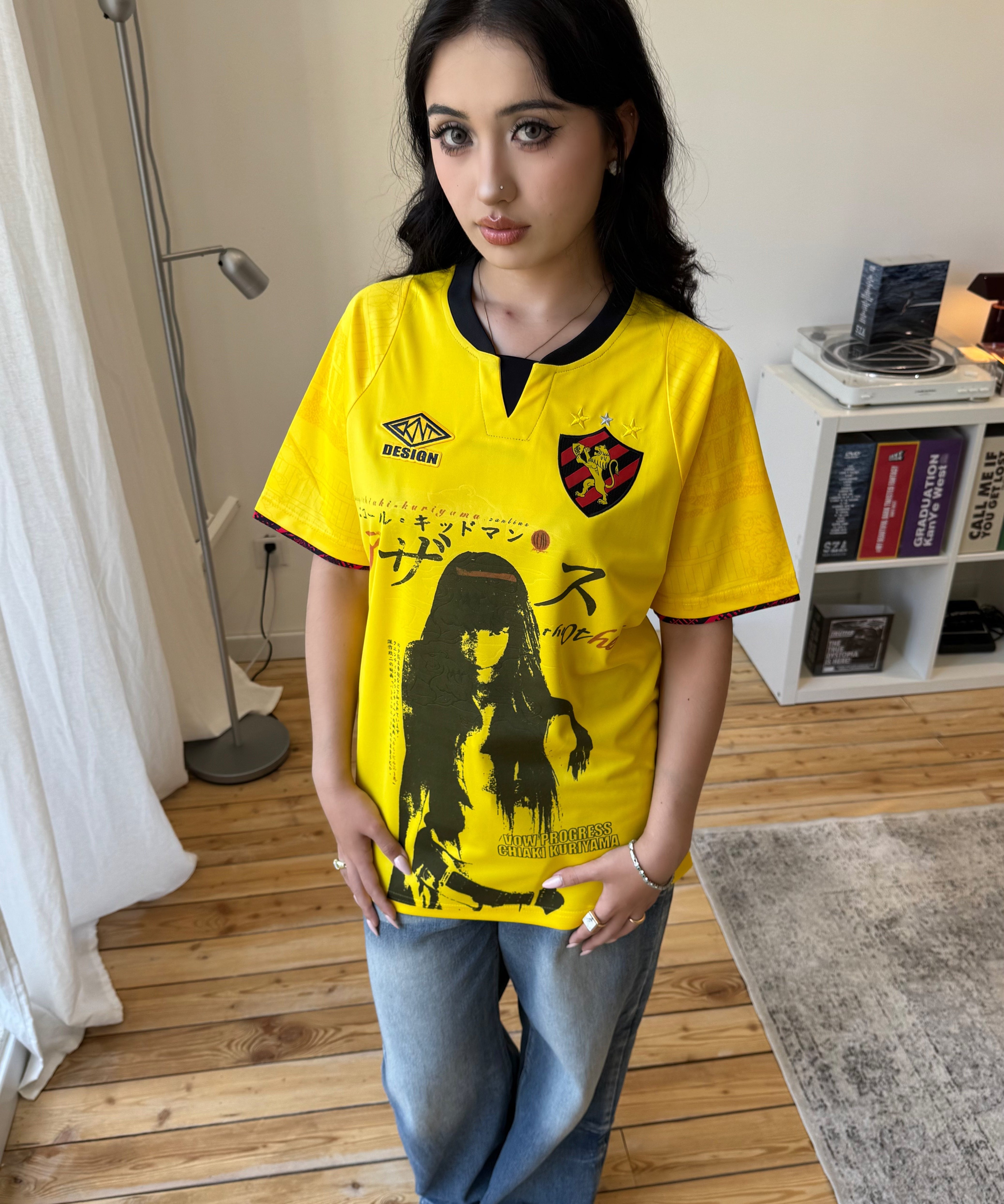 Chiaki Kuriyama Yellow Graphic Jersey