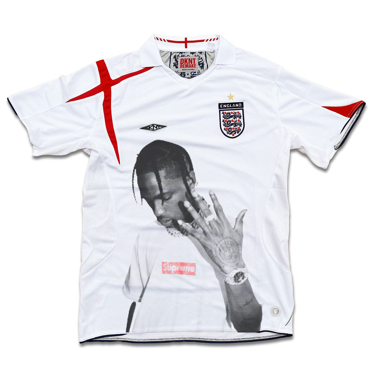 Travis Scott England White Hand Graphic Jersey