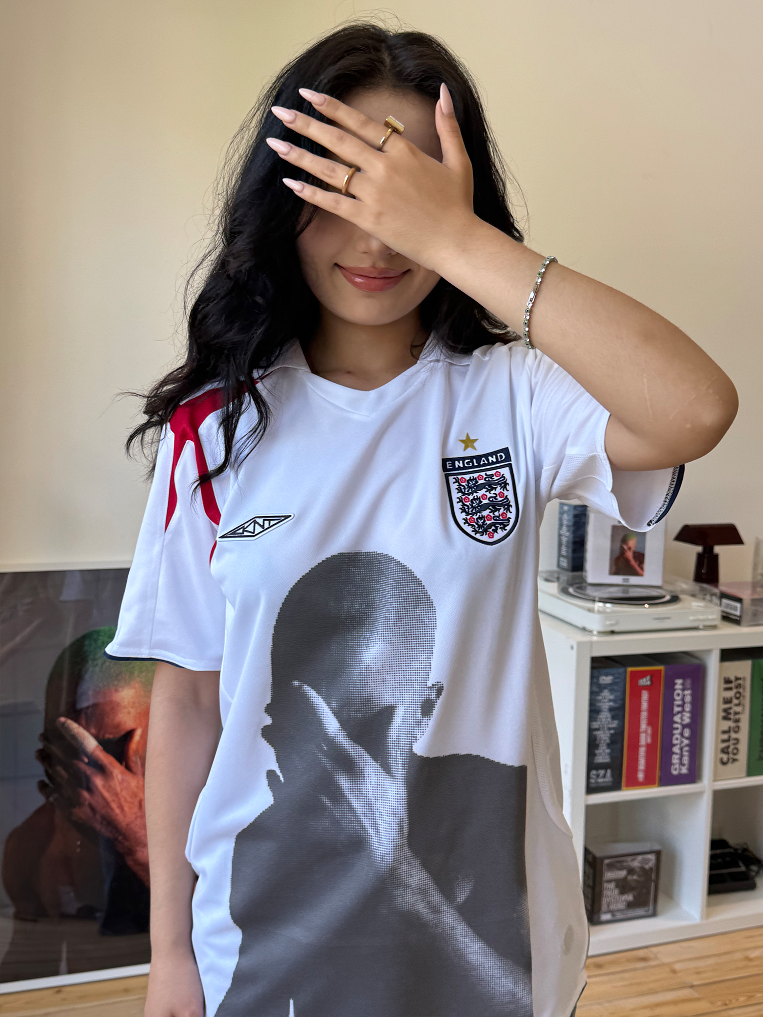 Kanye Lamar Rap Portrait Remake Jersey