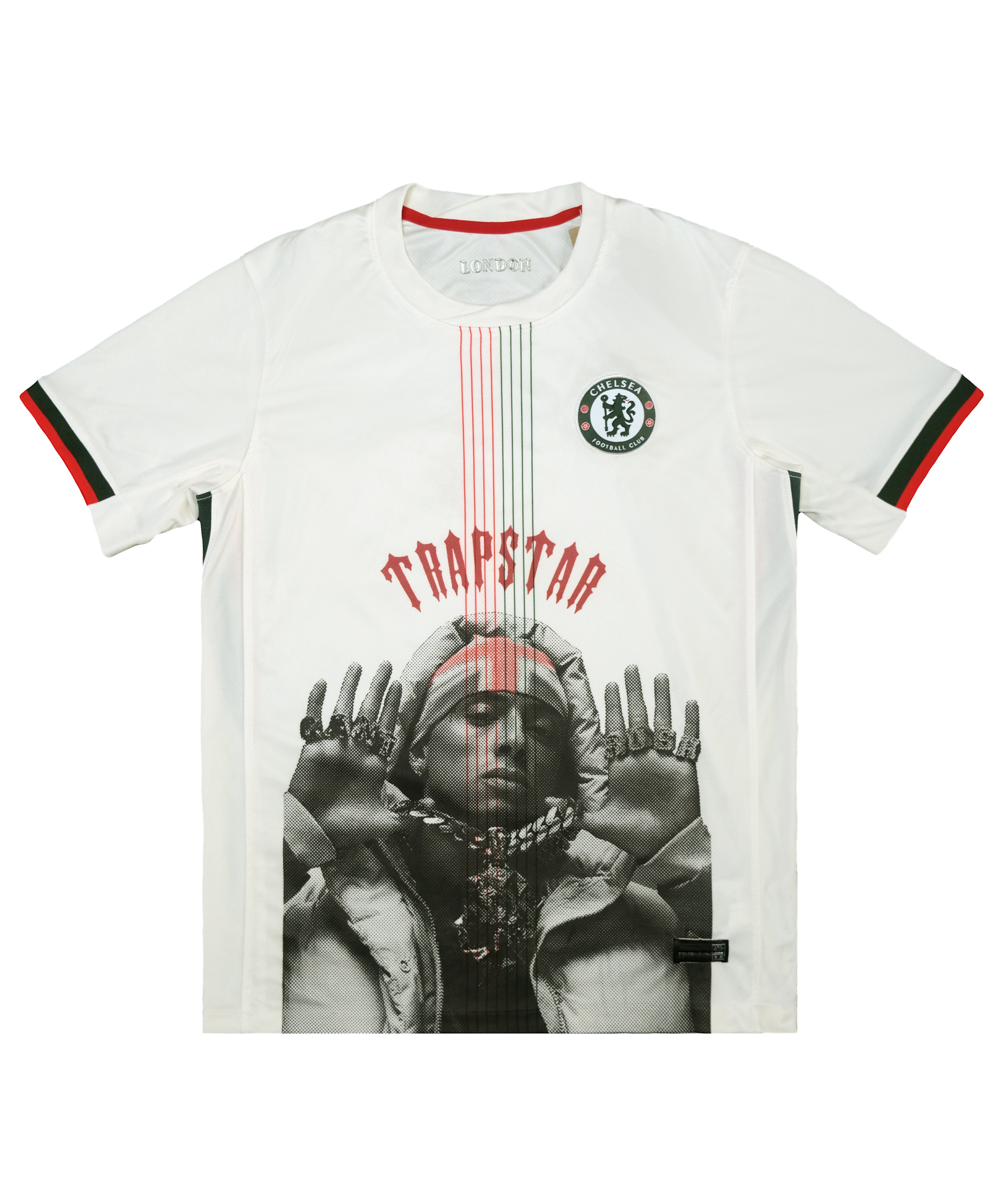 Maillot graphique crème de Chelsea de Central Cee