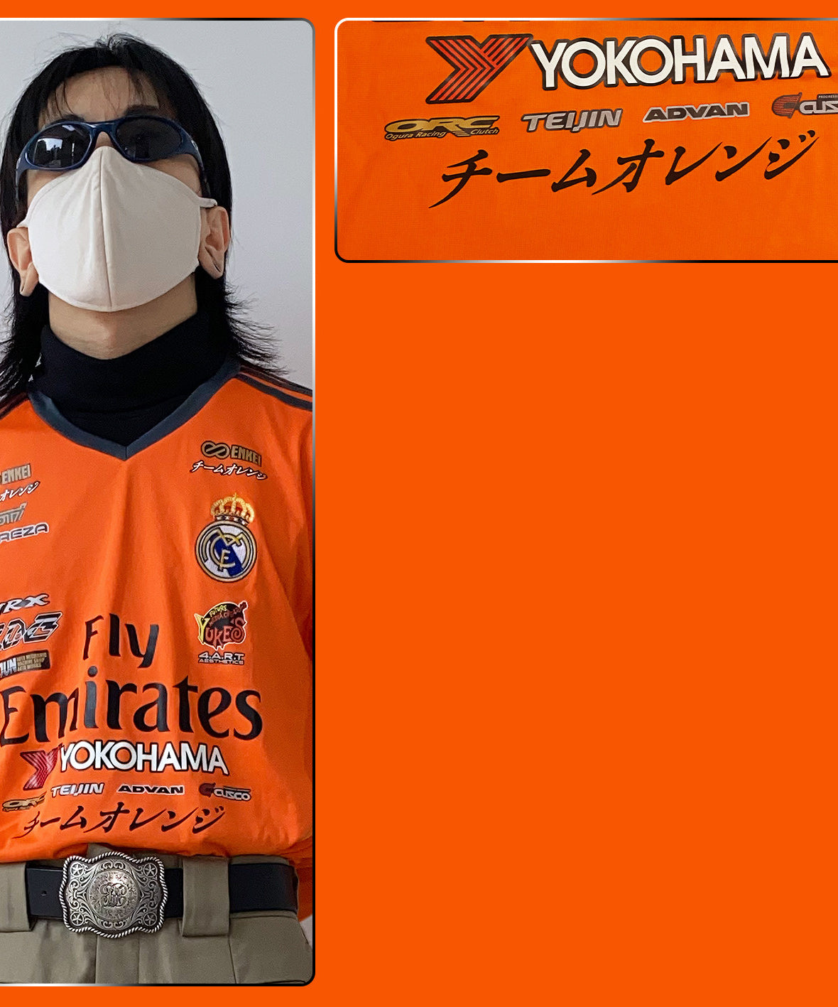 Real Madrid x Subaru GDB Team Orange Jersey - product view 2