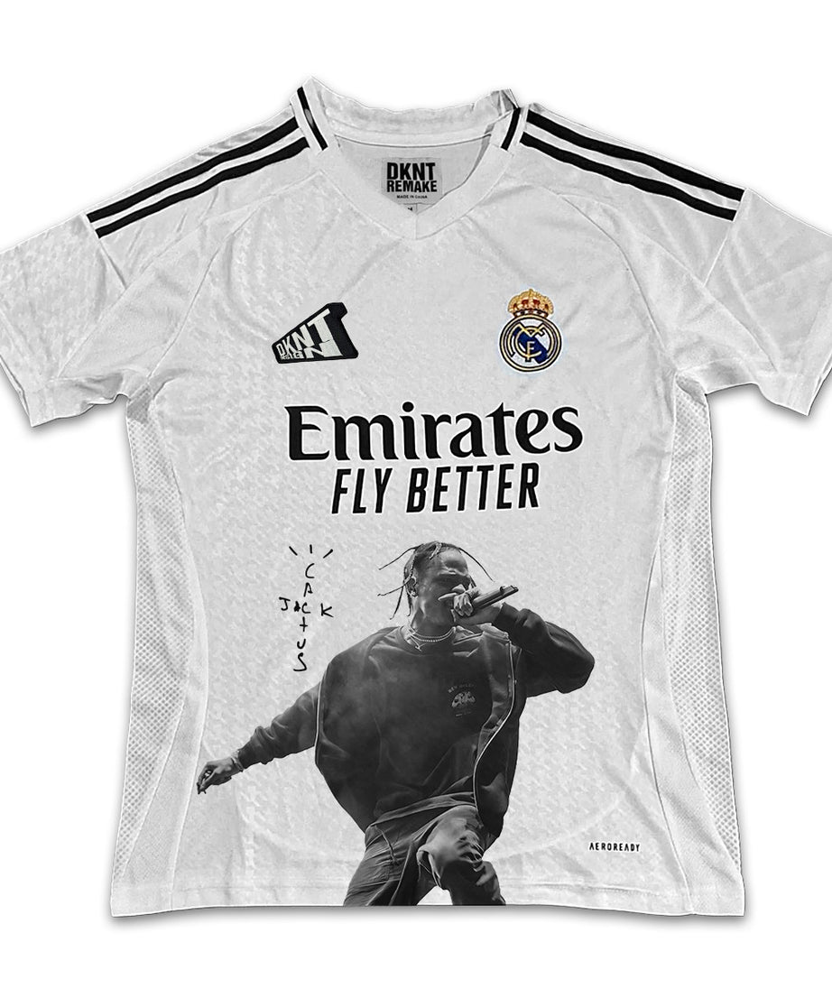 Maillot graphique blanc « Performance » du Real Madrid Travis Scott