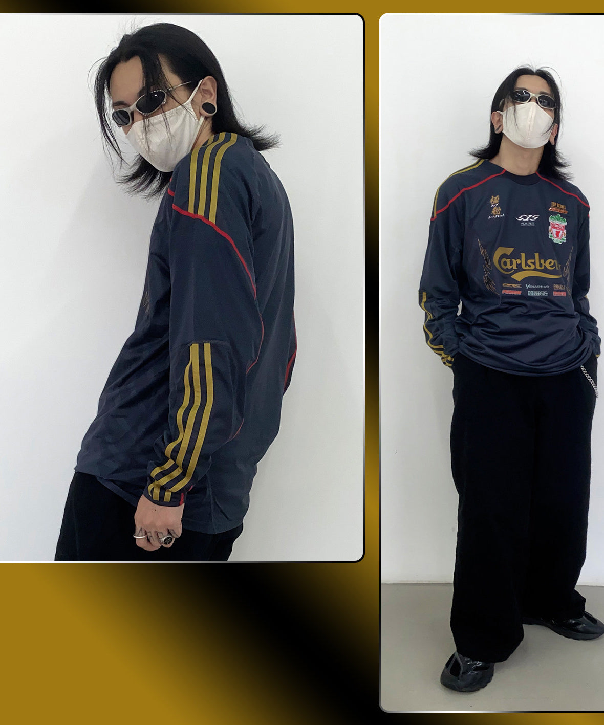 Liverpool x Nissan S15 Black Gold Jersey - product view 4