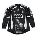 Travis Scott Real Madrid Schwarzes Langarm-Portrait-Trikot