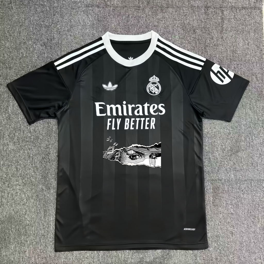 Gyro Zeppeli Real Madrid Schwarz Grafiktrikot