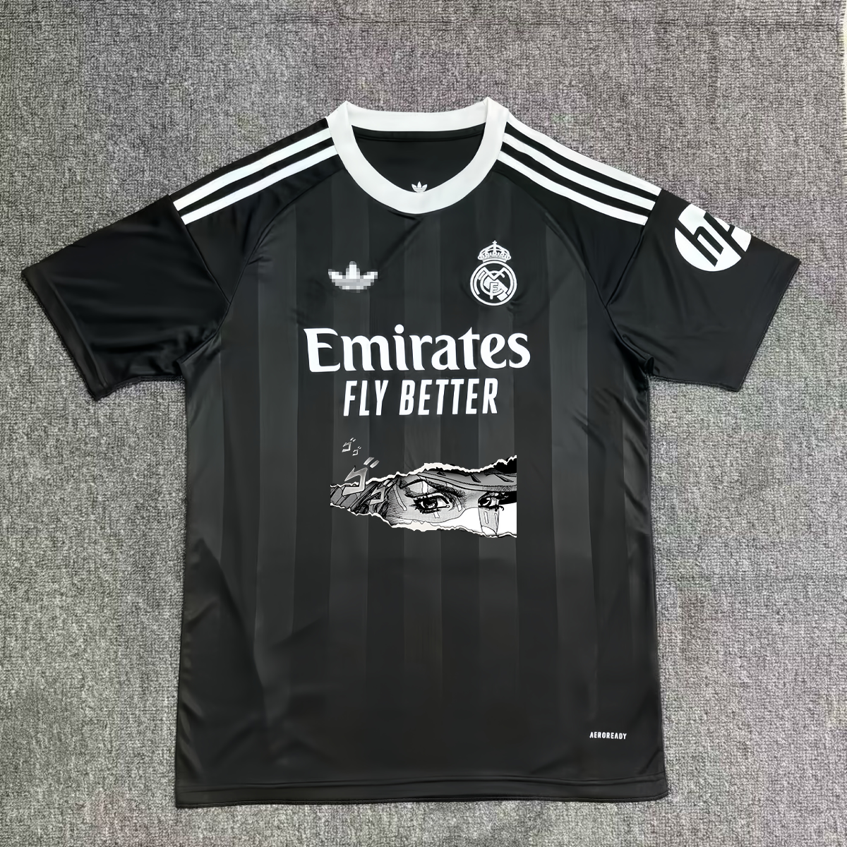 Gyro Zeppeli Real Madrid Black Graphic Jersey
