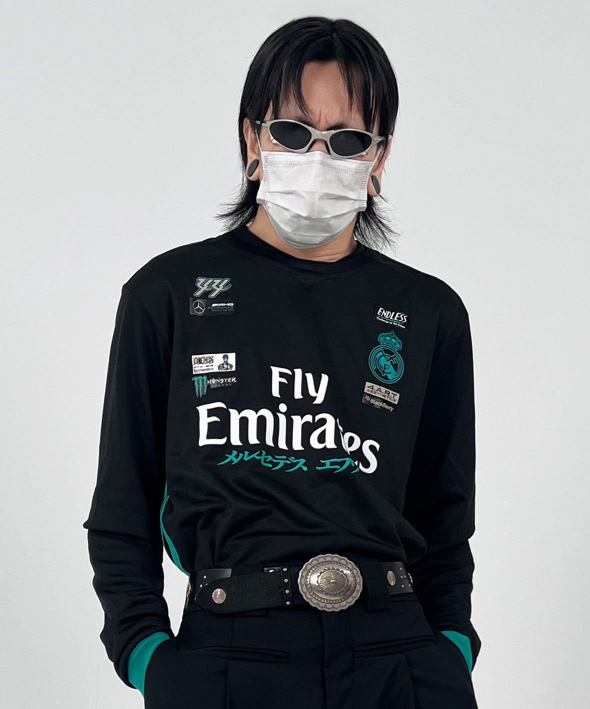 Real Madrid x Mercedes AMG F1 Hamilton No. 44 Jersey - product view 5