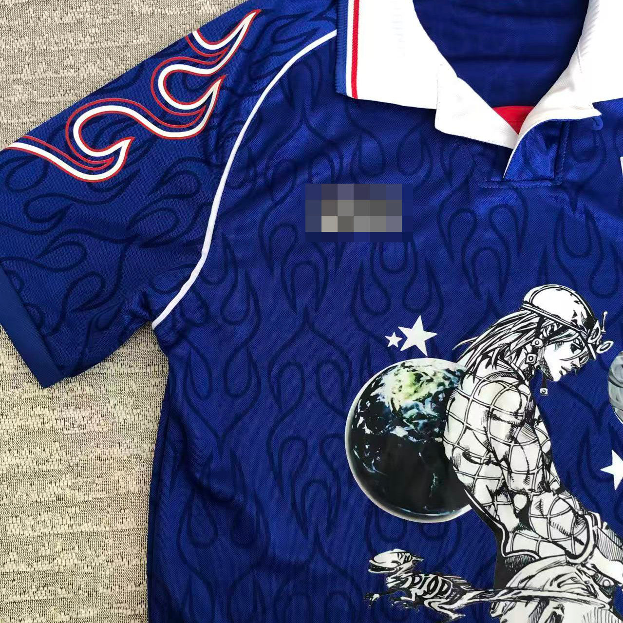 Diego Brando Japan Blue Flame Graphic Jersey