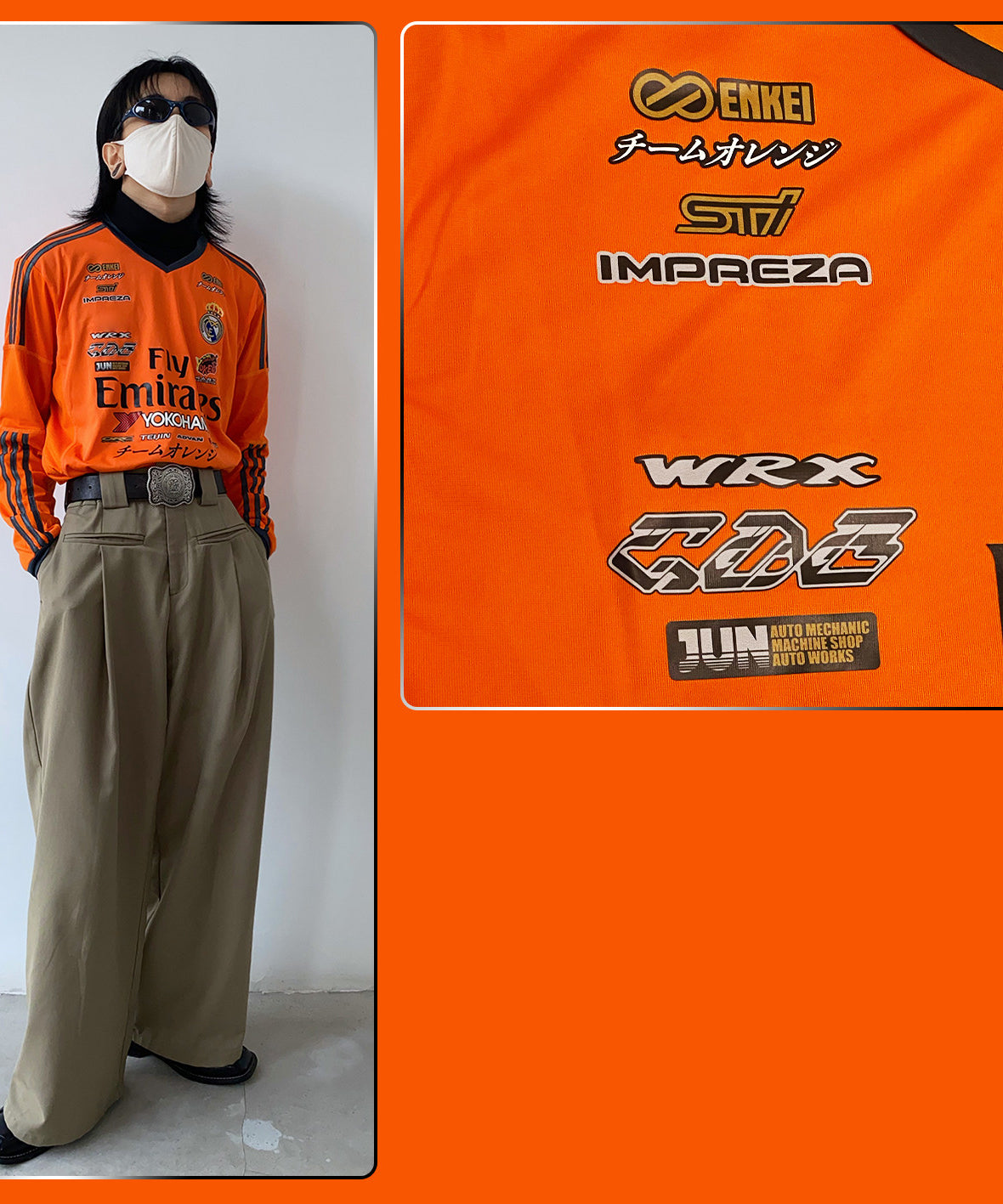 Real Madrid x Subaru GDB Team Orange Jersey - product view 4