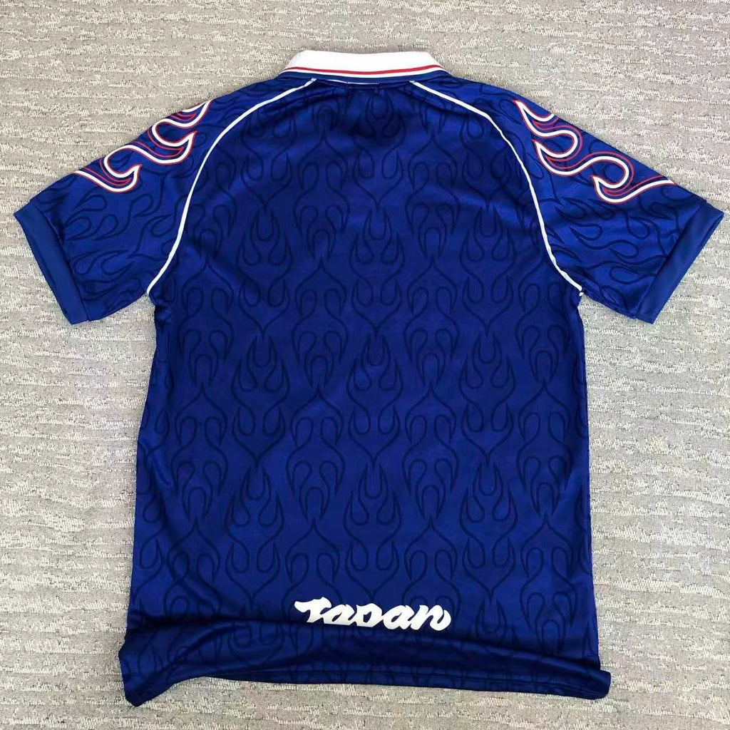 Diego Brando Japan Blau Flammen Grafiktrikot