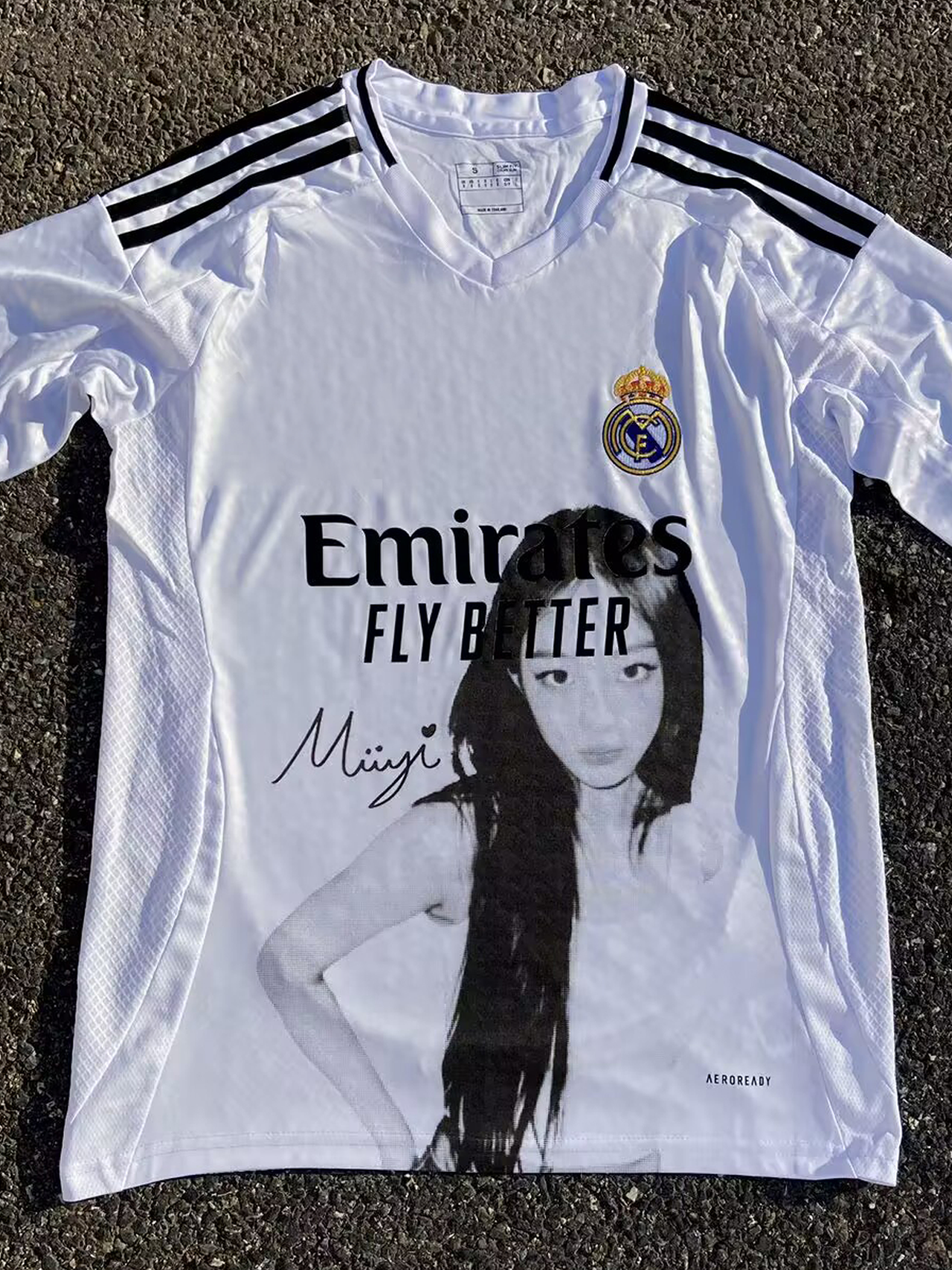 NewJeans Minji Real Madrid Remake Jersey