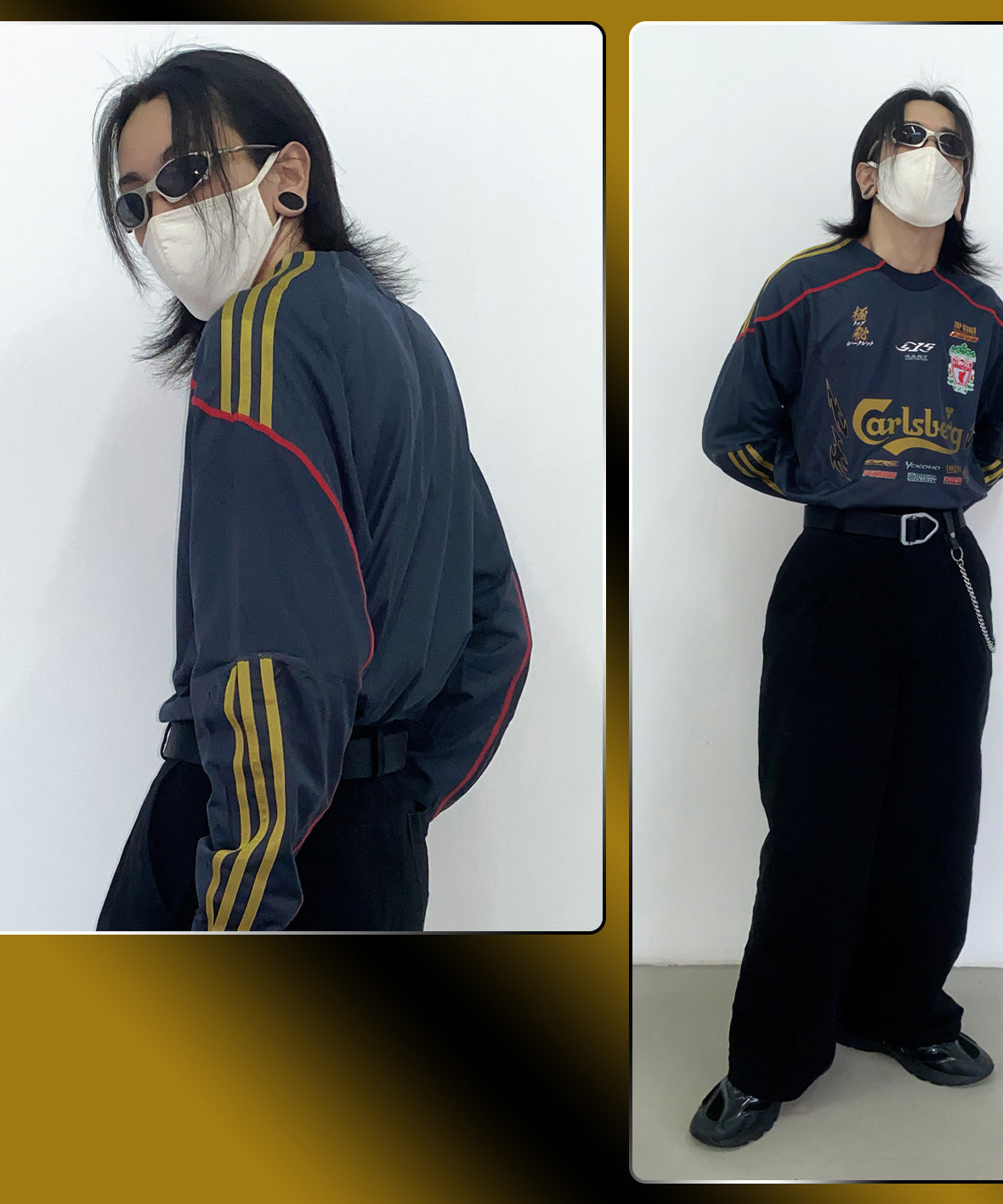 Liverpool x Nissan S15 Black Gold Jersey - product view 2
