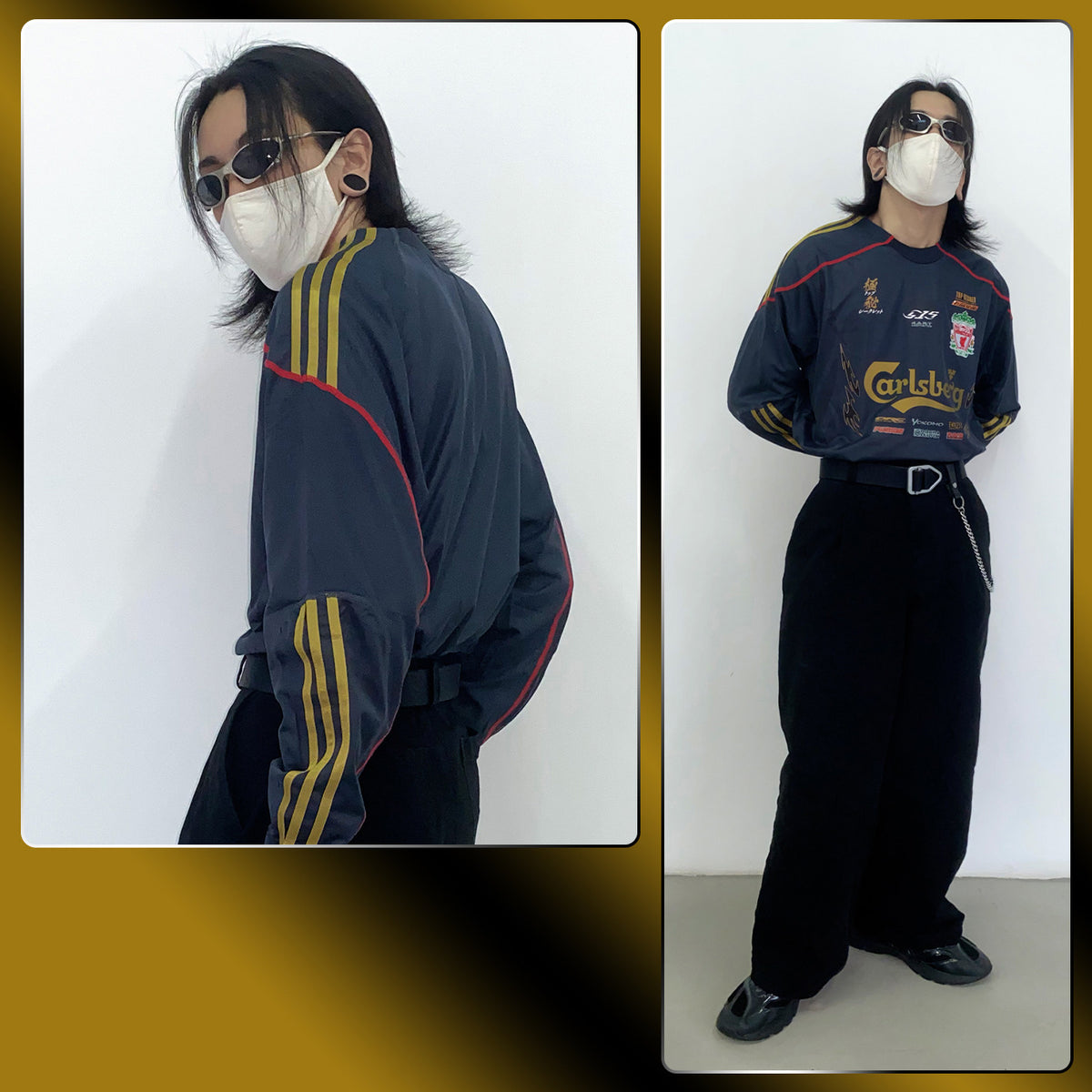 Liverpool x Nissan S15 Black Gold Jersey - product view 2