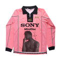 Travis Scott Pinkes Langarm-Portrait-Trikot