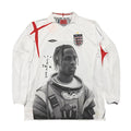 Travis Scott England White Long-Sleeve Astronaut Jersey