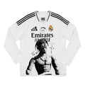 Travis Scott Real Madrid wit shirt met lange mouwen en portret