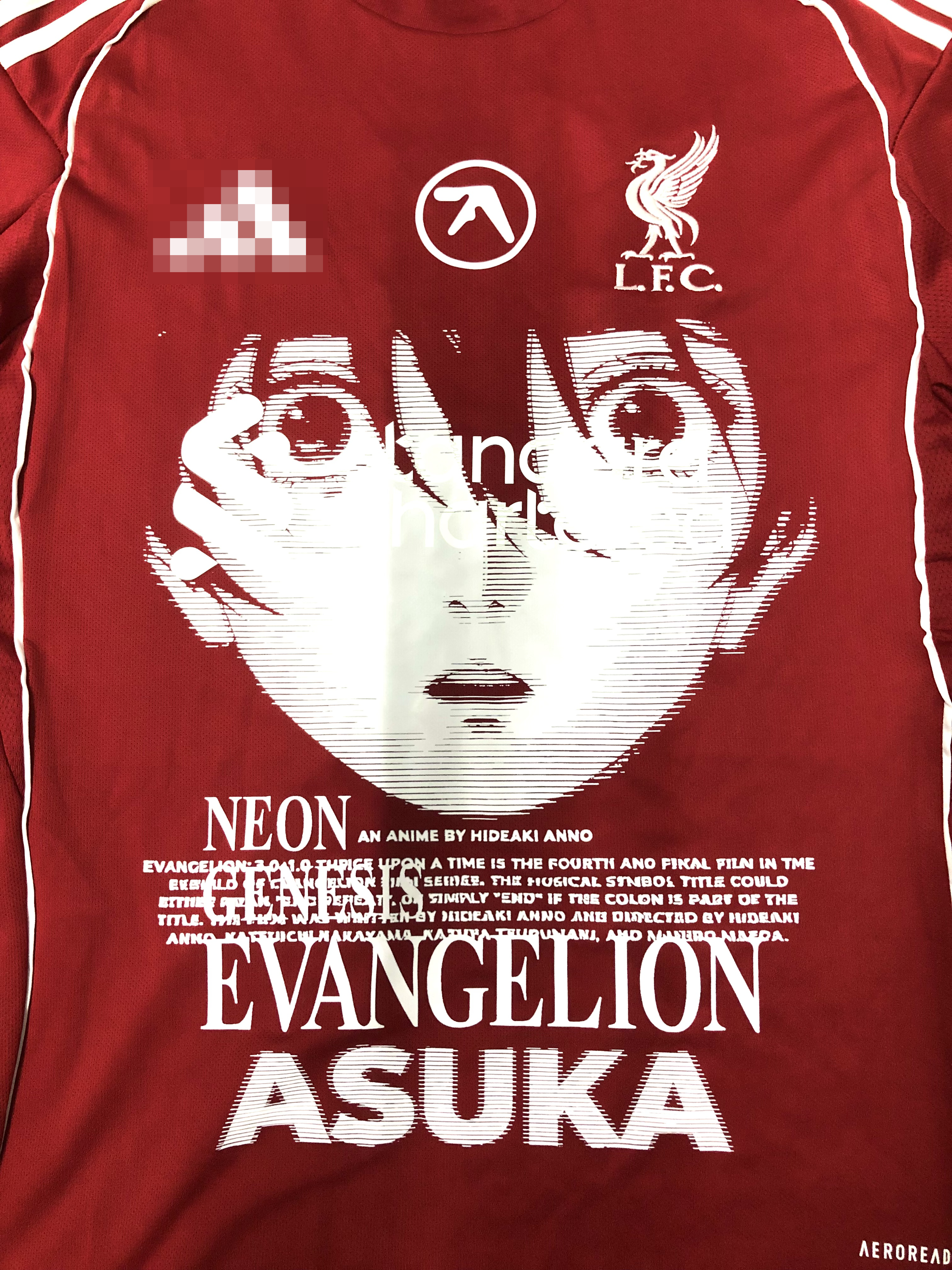 Asuka Langley Liverpool Red Graphic Jersey