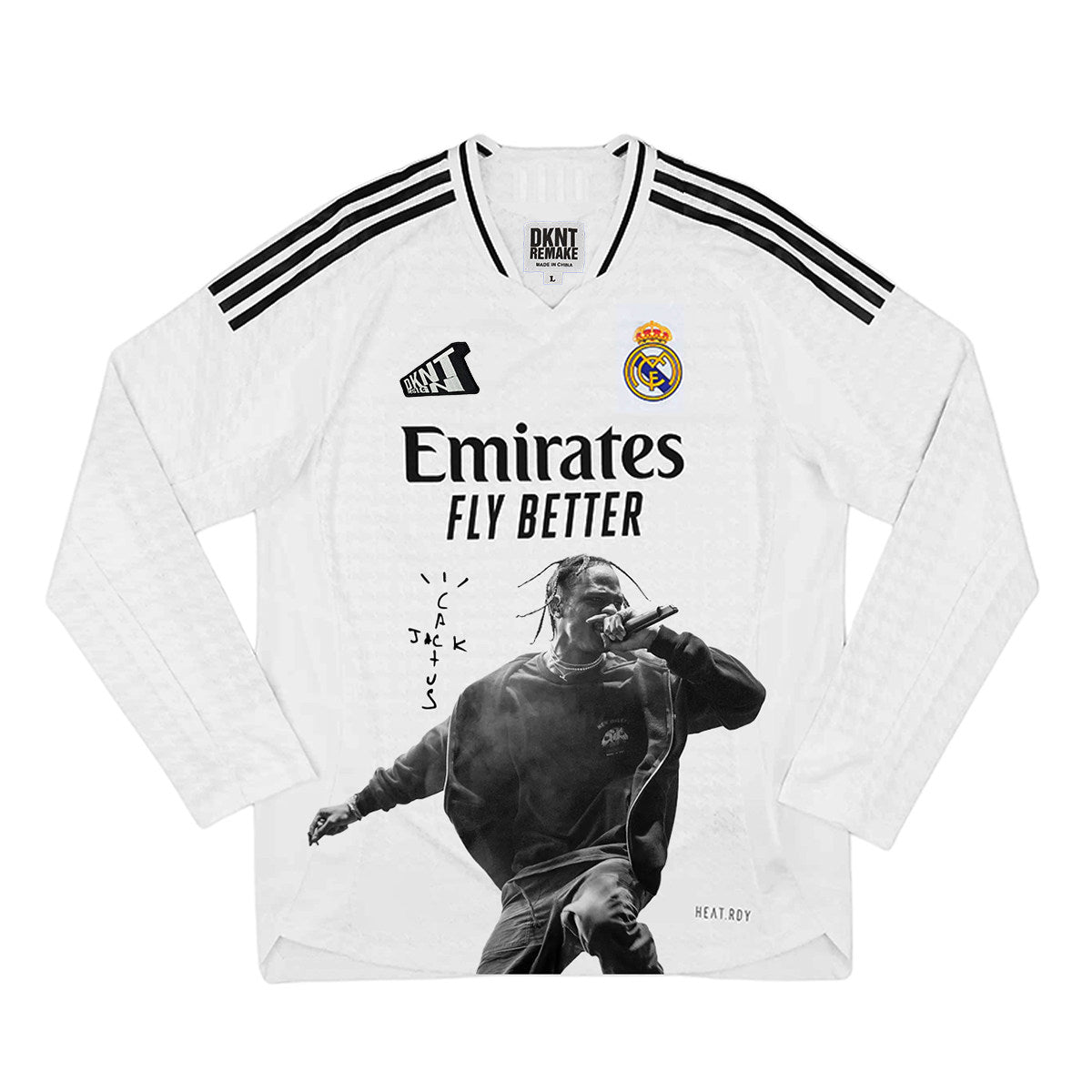 Travis Scott Real Madrid White Long-Sleeve Performance Jersey