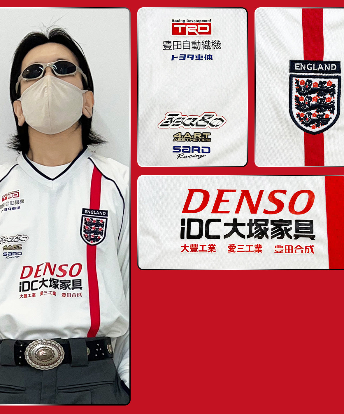 England x Toyota SARD DENSO Supra JZA80 Jersey - product view 3