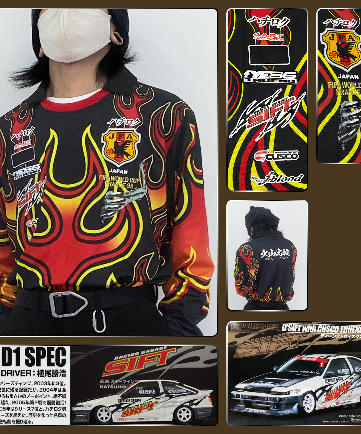Japan x Toyota AE86 Trueno Jersey - product view 5