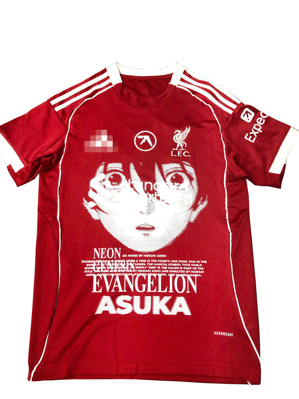 Asuka Langley Liverpool Red Graphic Jersey