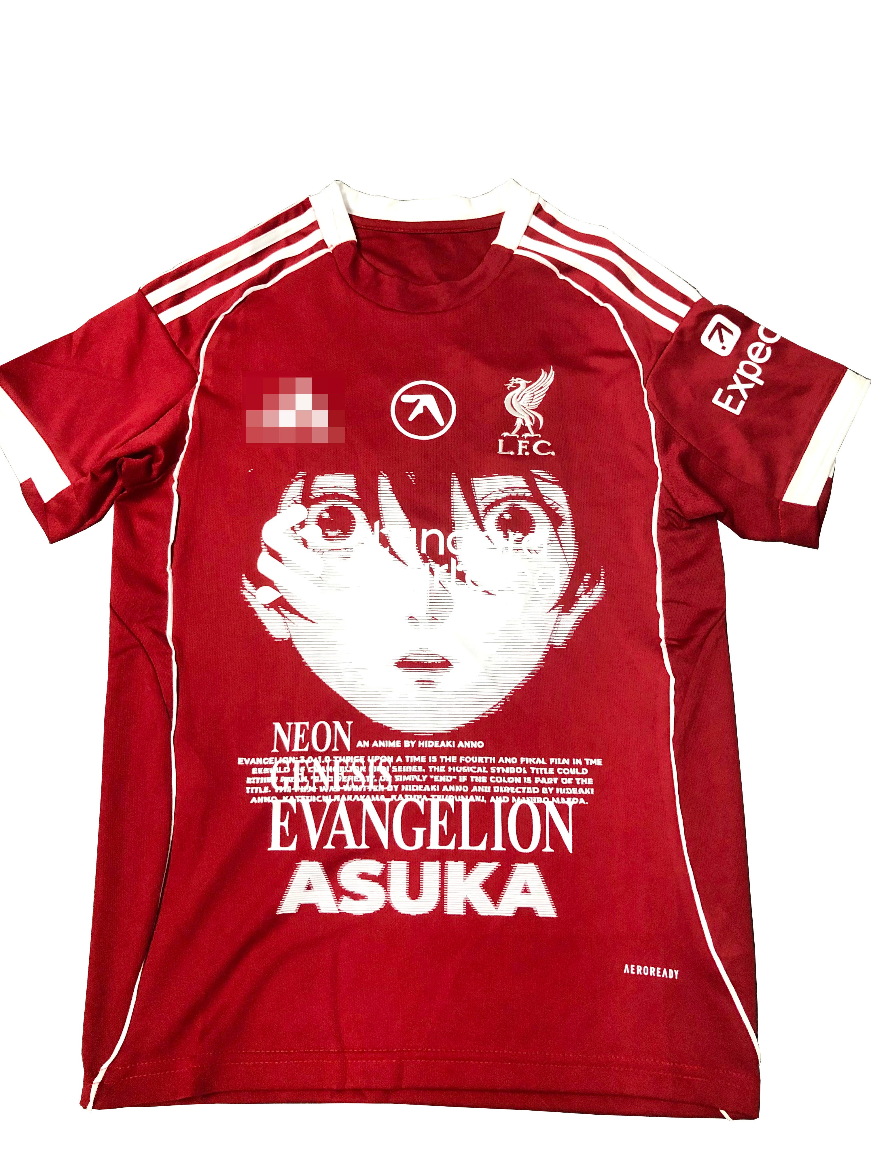 Asuka Langley Liverpool Red Graphic Jersey