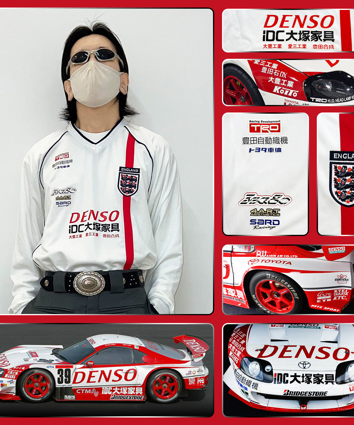 England x Toyota SARD DENSO Supra JZA80 Jersey - product view 2