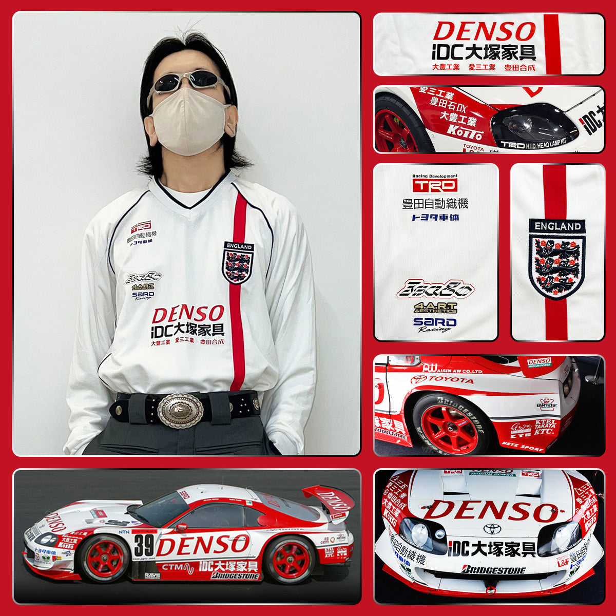 England x Toyota SARD DENSO Supra JZA80 Jersey - product view 2