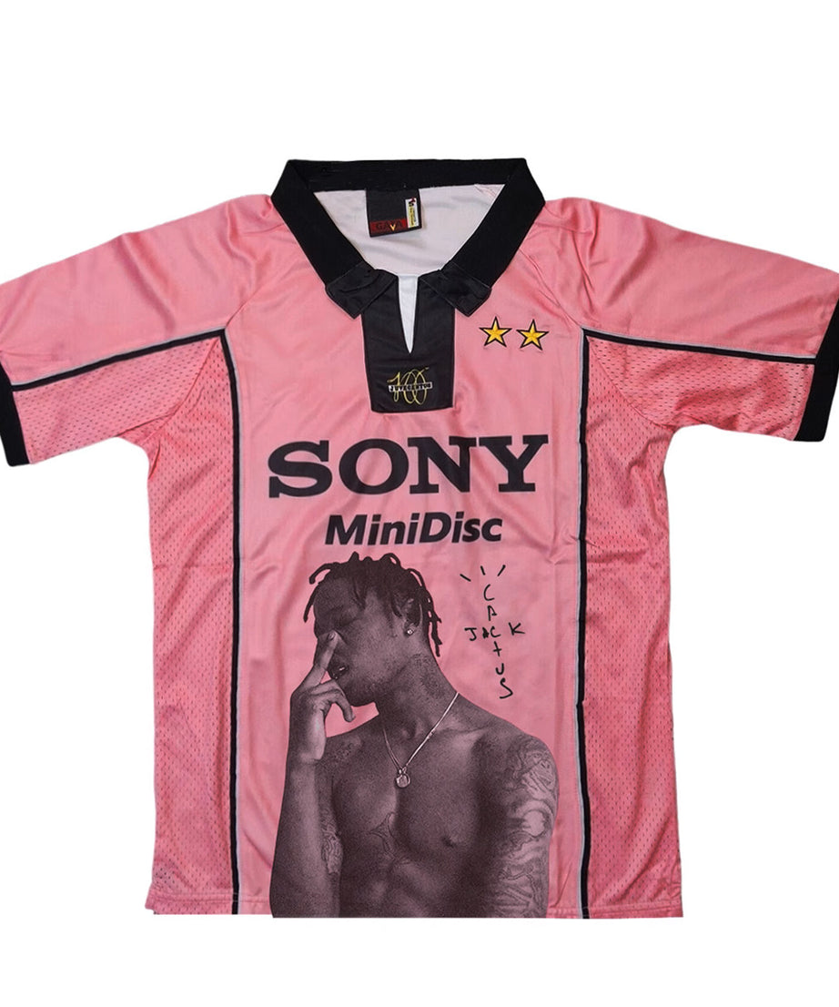 Travis Scott Pink Portrait Graphic Jersey