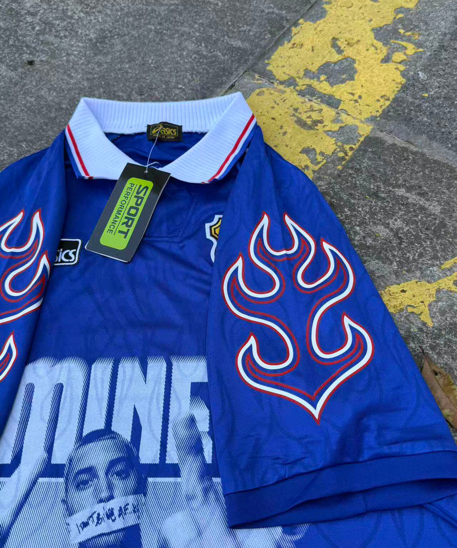 Eminem Blue Vintage Football Jersey - product view 4
