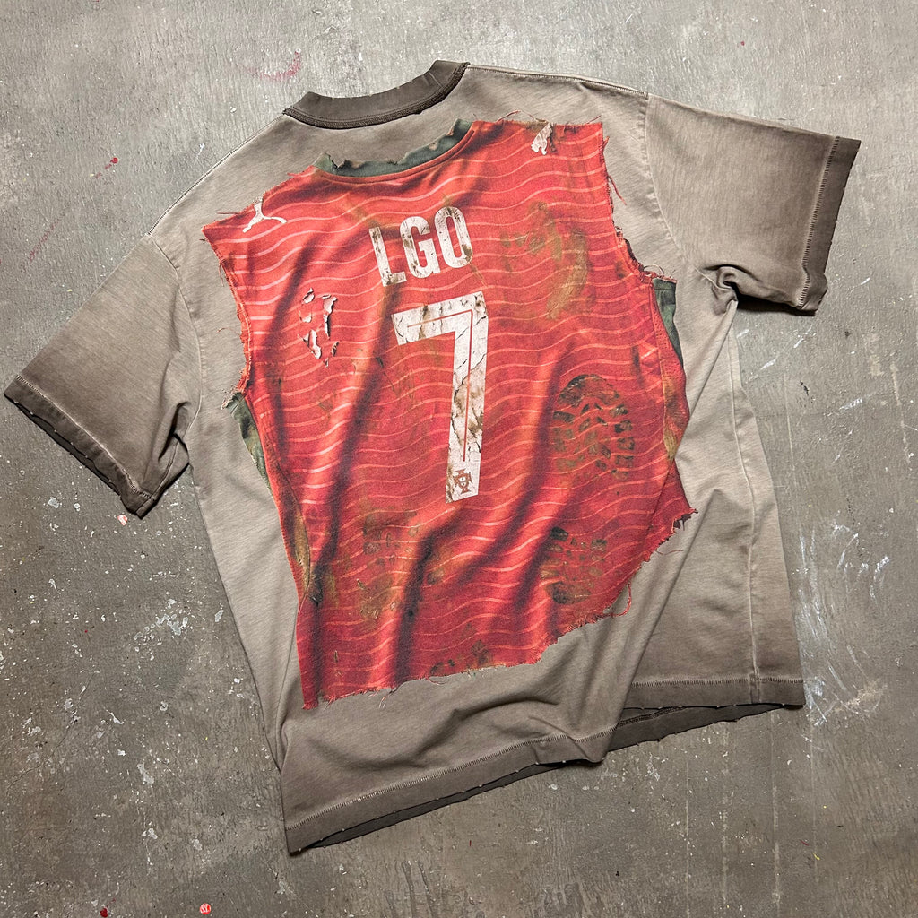 Portugal X Remade FC Distressed Jersey Tee