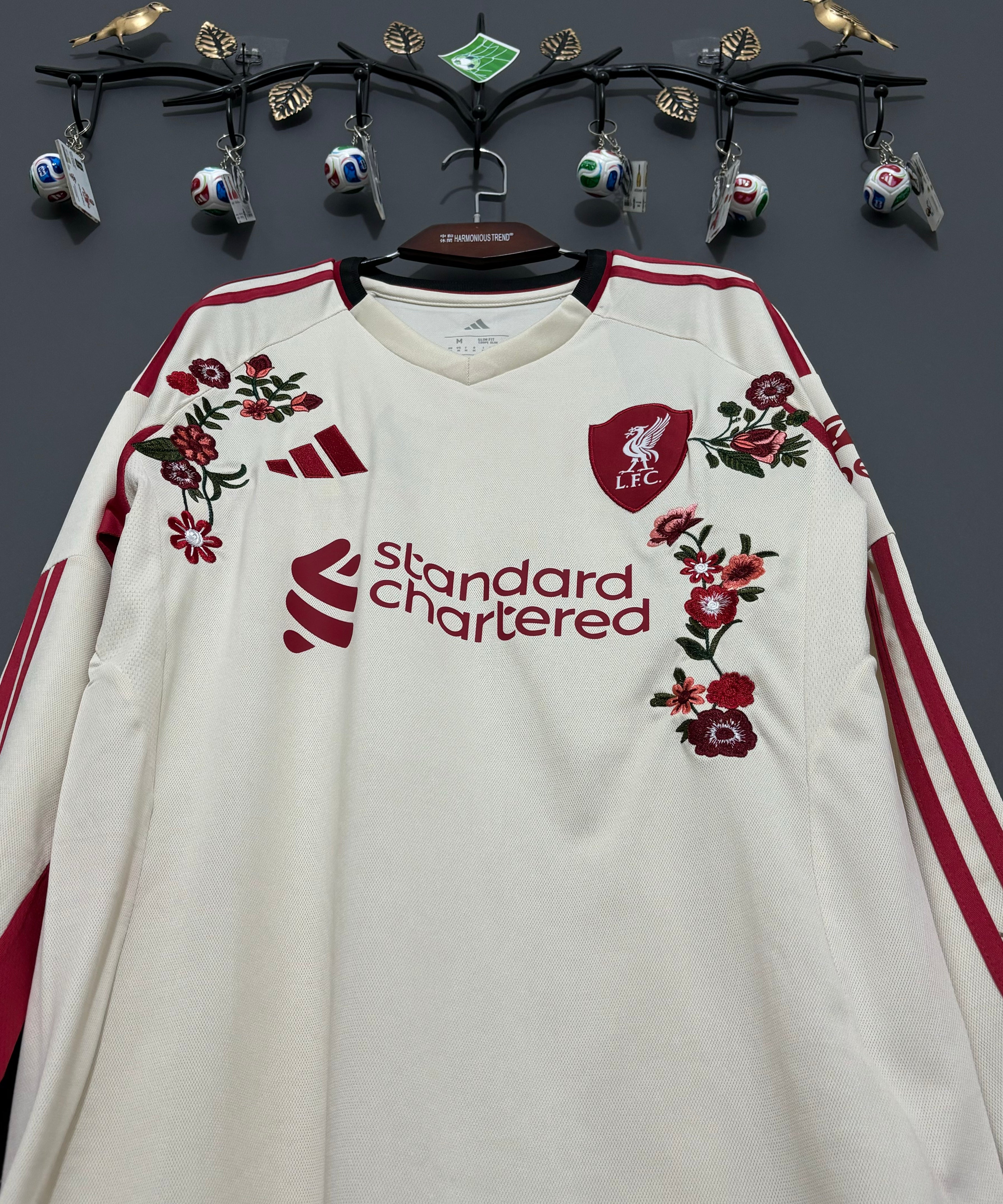 Liverpool Ivory Rose Long Sleeve Embroidered Jersey - product image 3 - b7011776