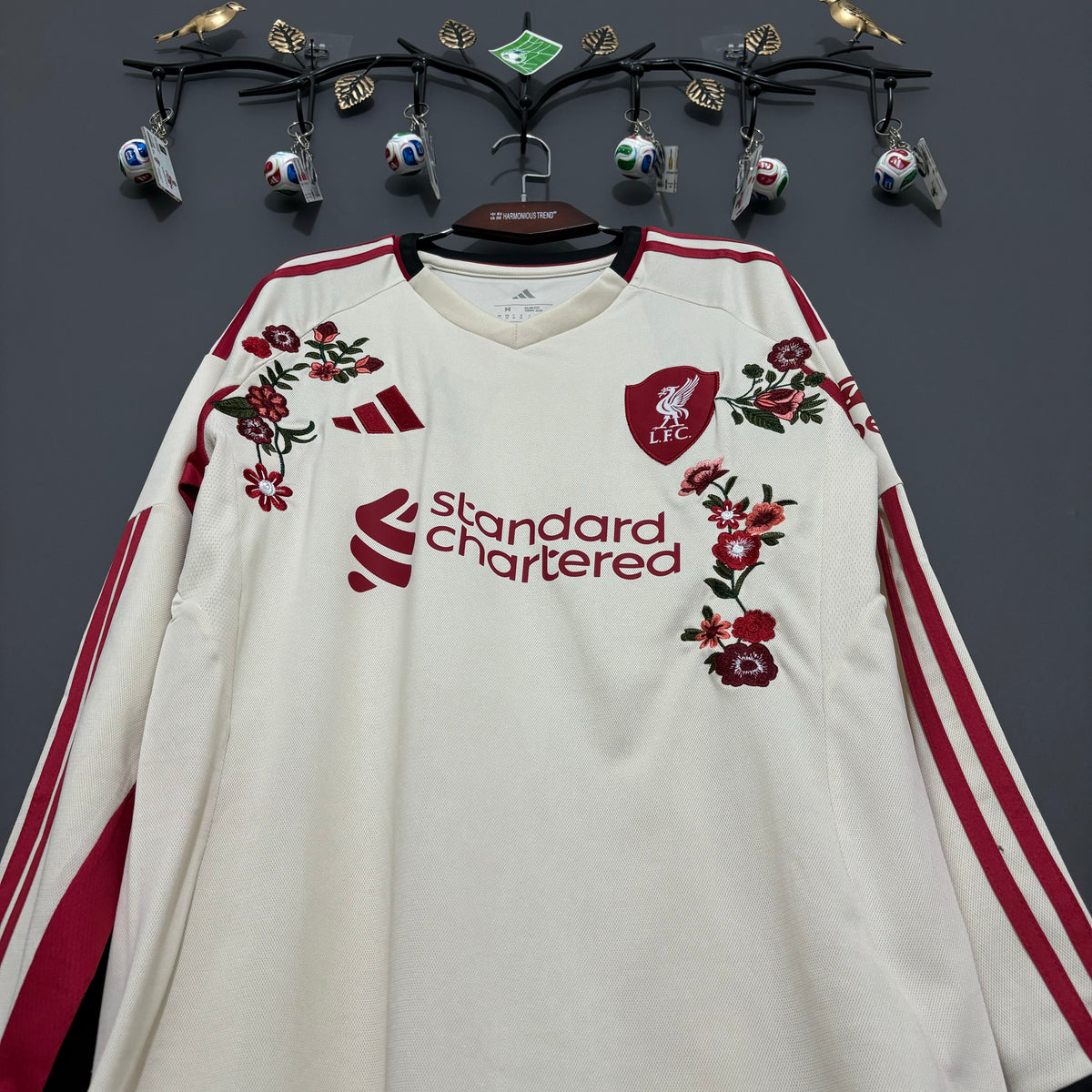 Liverpool Ivory Rose Long Sleeve Embroidered Jersey - product image 3 - b7011776