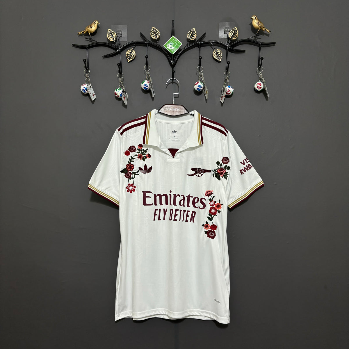 Arsenal Burgundy Rose Embroidered Jersey