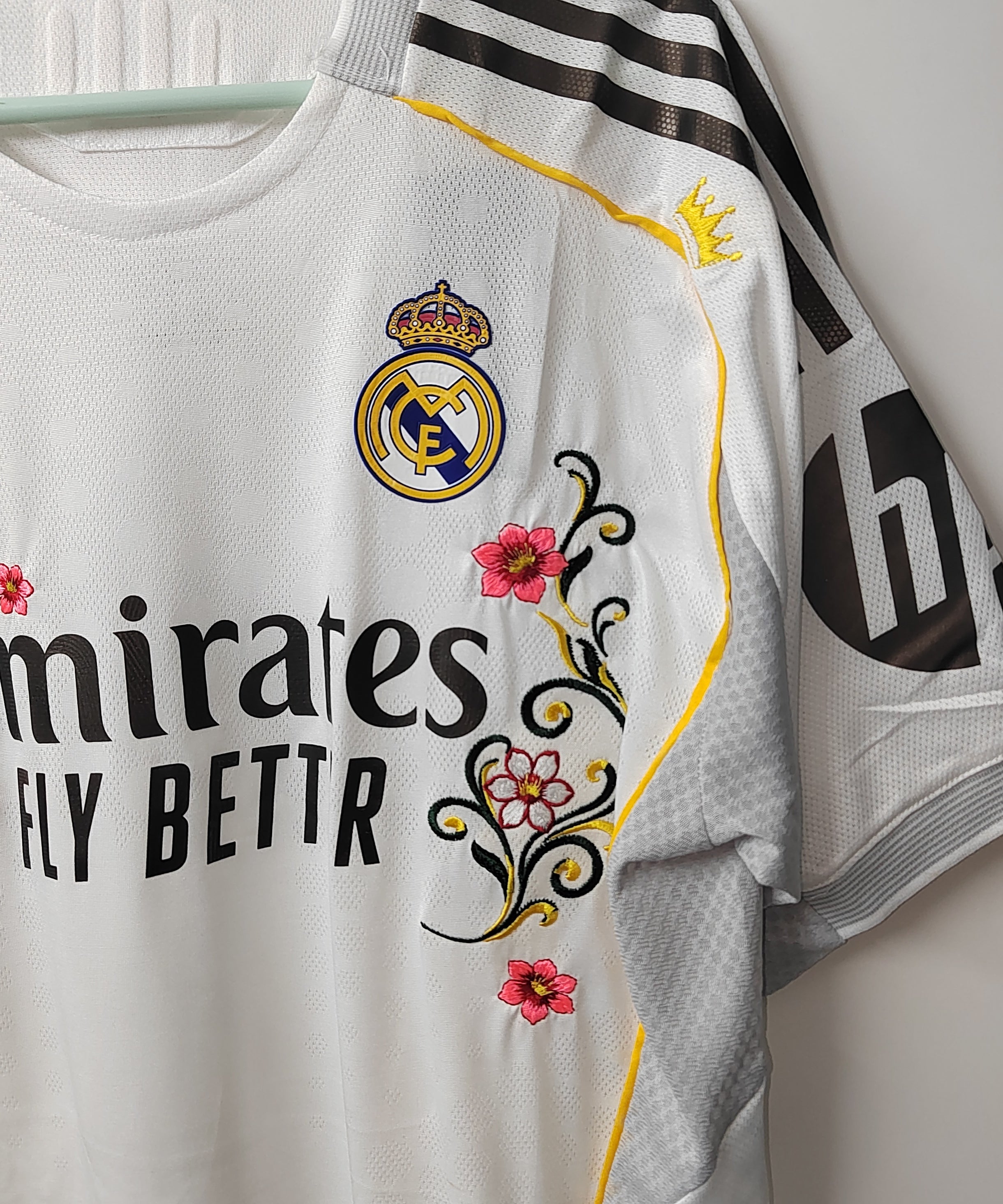 Real Madrid Ivory Vine Embroidered Jersey - product image 5 - d015636b